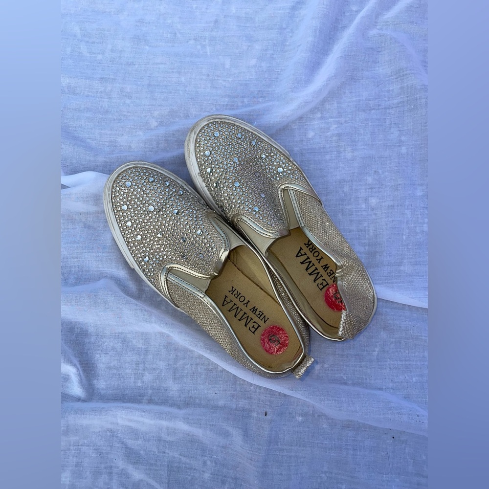 Rhinestone slide shoes